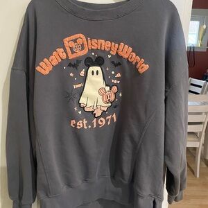 Disney Gray and Orange Sweatshirt
